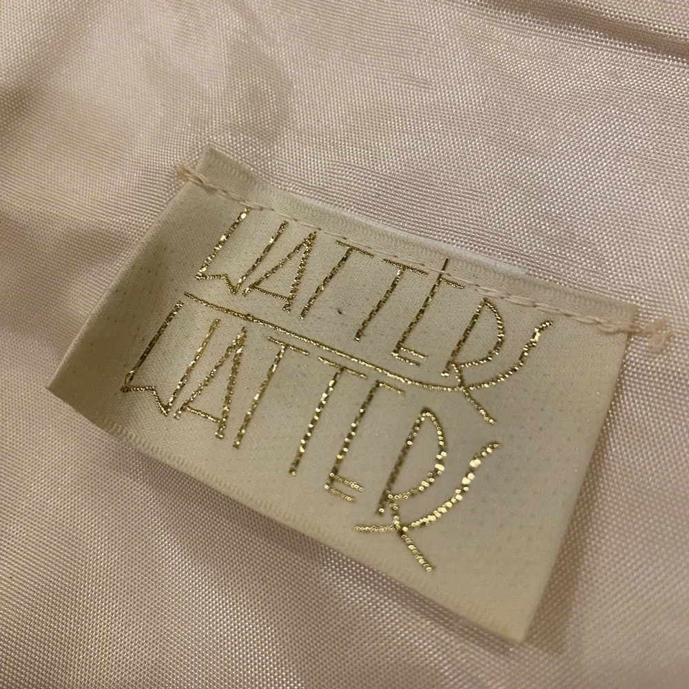 Watters Cream Gown with Flutter Sleeves and Sweetheart Neckline - Picture 2 of 5